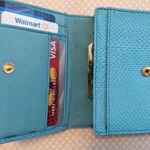 Turquoise wallet